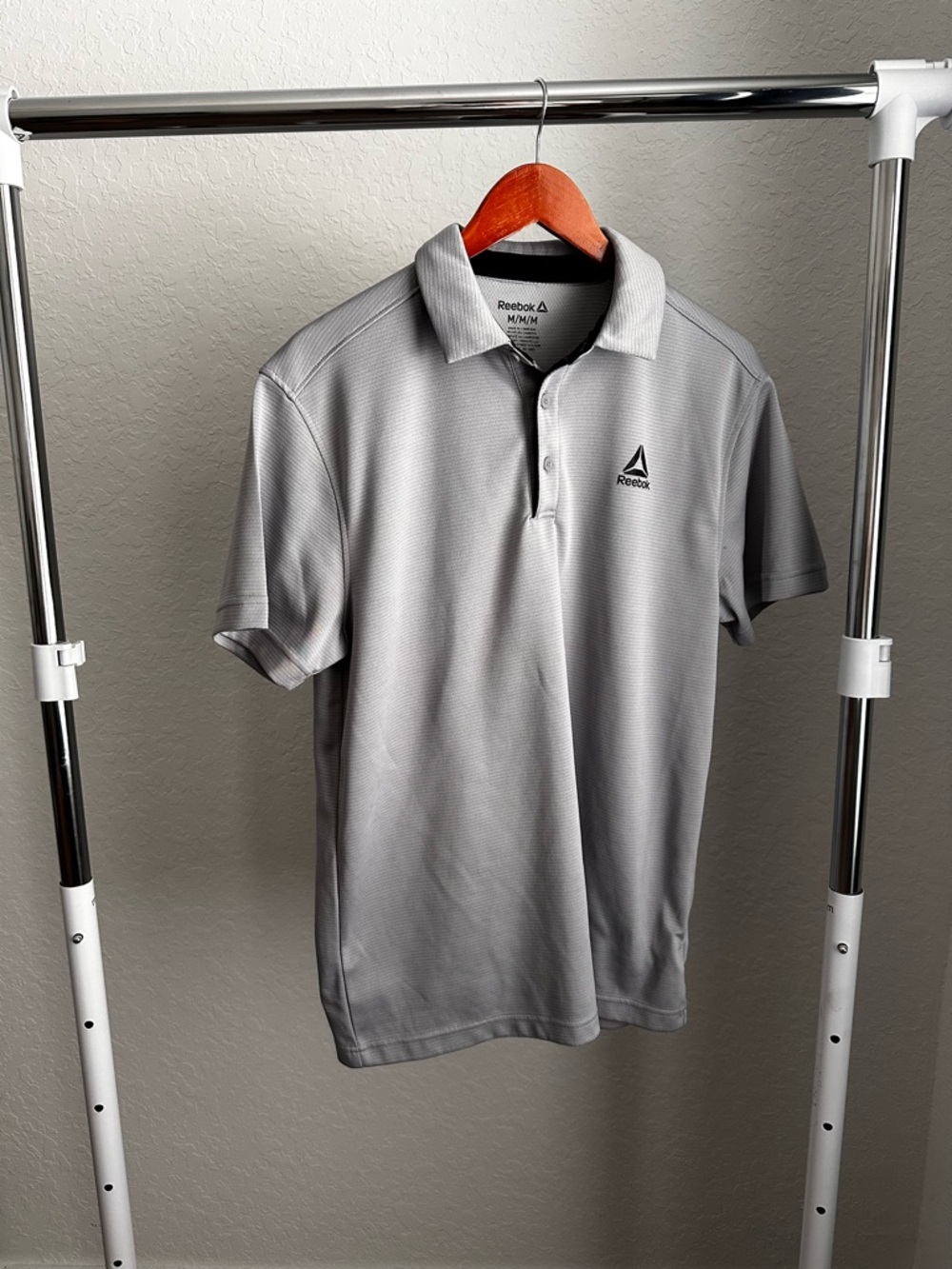 Reebok Men’s Light Gray Performance Polo